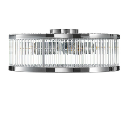 Plafon kryształowy MAGNUS 38 cm – chrom w połysku