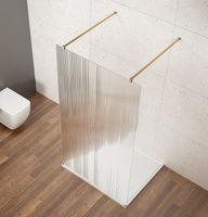 VARIO GOLD jednoczęściowa kabina przysznicowa Walk-In, szkło nordic, 1100 mm