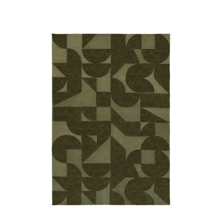 Cortland Block Rug Olive 1200x1800mm