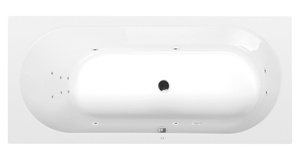 ASTRA B wanna z hydromasażem, 165x75x48cm, Attraction Hydro, chrom