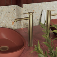 Iris Bateria umywalkowa - Wysoka (Szczotkowany brąz)