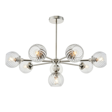 Allegra 8 Pendant Light Bright Nickel