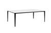 Stół SLIM 200x100 biały, czarny -         ceramiczny marmur, aluminium