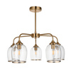 Ashcroft 5 Pendant Light Brushed Aged Brass