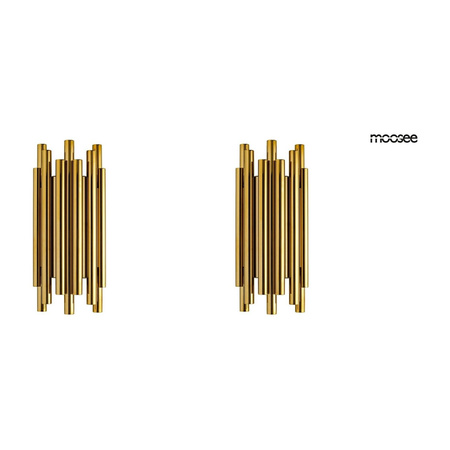MOOSEE zestaw 2 lamp ściennych ORGANO złoty