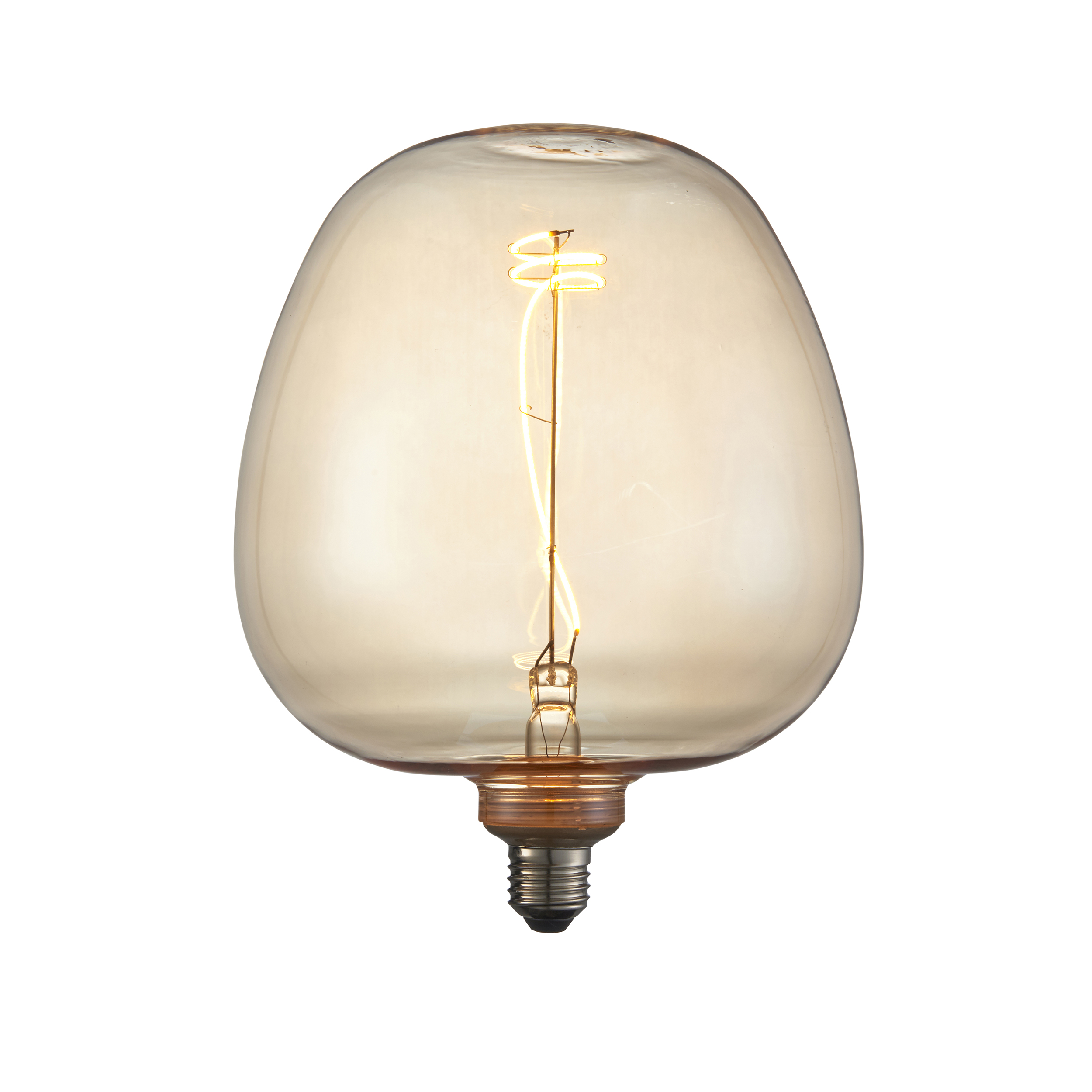 Żarówka LED – bursztynowa, E27 G125, 1800 K, 19 × 19 × 24,1 cm