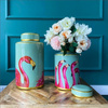 KARE słoik dekoracyjny FLAMINGOS 29cm