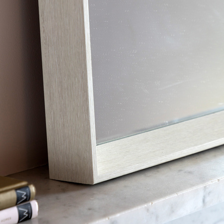 Ashbury Rectangle Mirror White 800x60x600mm