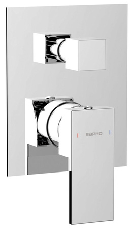 CUBEMIX bateria prysznicowa podtynkowa, 2 wyjścia, chrom