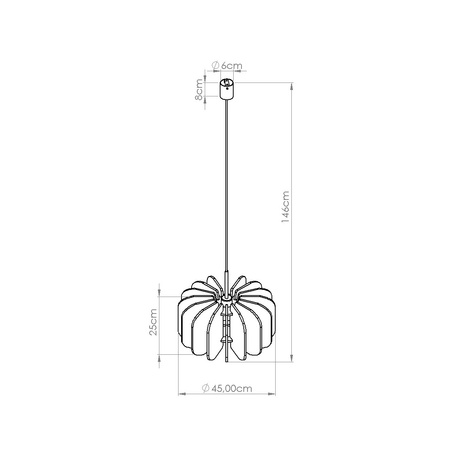 Lampa wisząca MULA 45 beżowa