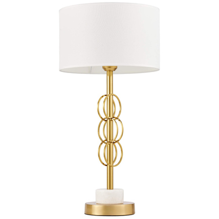 GLAMOUR LAMPA NOCNA Z MARMUREM BIAŁA AZZARIA