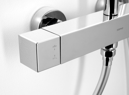 CUBEMIX zestaw prysznicowy z baterią dźwigniową, chrom