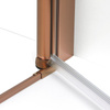Drzwi wnękowe NEW SOLEO COPPER BRUSHED 1D U 110x195 szkło czyste 6mm Active Shield 2.0