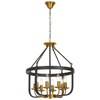 LAMPA WISZĄCA LOFT CZARNO-MOSIĘŻNA BERLING W8