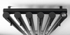 PILON grzejnik łazienkowy 270x1800mm, 4 wieszaki, czarny mat
