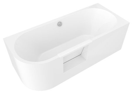 PORTAS R asymetryczna wanna z drzwiami, 180x75x60cm, biały