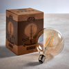 E27 LED Filament Globe 170x125mm Amber 2W