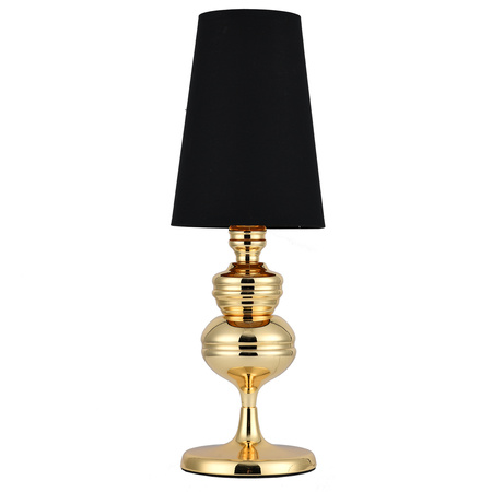 Lampa stołowa QUEEN złoto czarna 18 cm