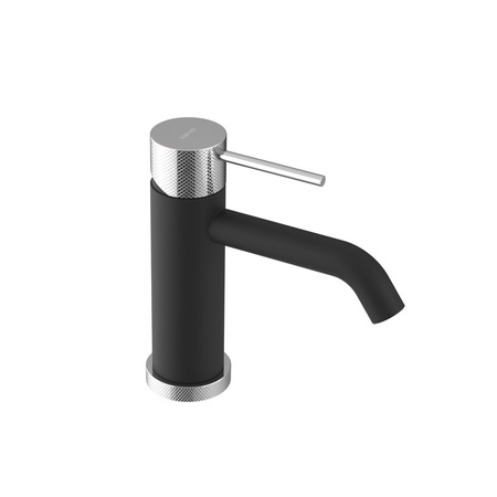 ULTRASAN bateria umywalkowa bez odpływu, czarny mat/chrom