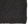 Chenille Cable Throw Grey 1300x1700mm