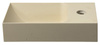 PICCOLINO umywalka betonowa, 30,8x17cm, bateria z prawej strony, żółty mat