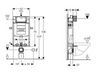 GEBERIT KOMBIFIX ECO spłuczka podtynkowa do zabudowy ciężkiej Sigma 12cm, w. 108cm