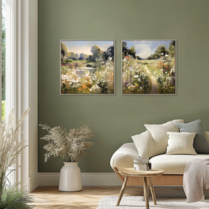 Wildflower Wander Framed Canvas 500x30x500mm