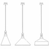 Lampa wisząca NORDIC WOODY biało drewniana 25 cm