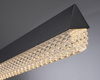 Lampa wisząca ANABELLA  120 cm -LED, czarna nowoczesna do salonu, jadalni i biura