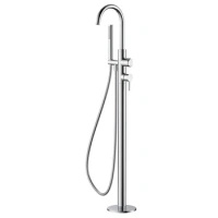 Bateria wannowa wolnostojąca z zestawem natryskowym