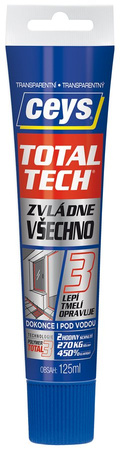 TOTAL TECH EXPRESS transparent, klej i kit, 125 ml, bezbarwny