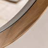 Cedar Round Mirror Oak 900x60x900mm