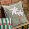 Nohea Emb Palm Tree Cush Sage 450x450mm