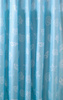 Zasłonka prysznicowa 180x200cm, polyester, niebieska, muszle