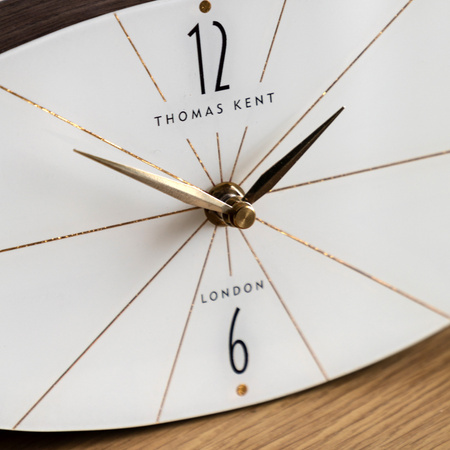 Greenwich Mantel Clock Dark Walnut 130x270x55mm