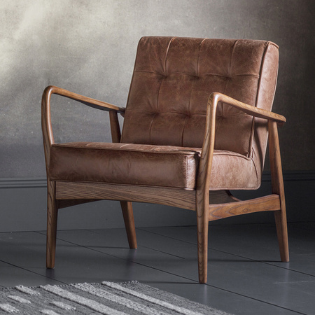 Fotel Humber Vintage Brown Leather