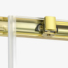 KABINA PRIME LIGHT GOLD PROSTOKĄTNA PRZYŚCIENNA L 120x100x200 CZYSTE 6mm ACTIVE SHIELD