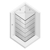 KABINA NEW SOLEO BLACK KWADRATOWA U 90x90x195 KRATKA - CZYSTE 6mm ACTIVE SHIELD