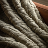Herringbone Sherpa Throw Sage 1400x1800mm