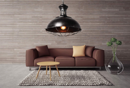 LAMPA WISZĄCA INDUSTRIALNA LOFT STARE SREBRO BOCCATO