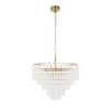 Toulouse 12 Pendant Light Clear Ribbed Glass