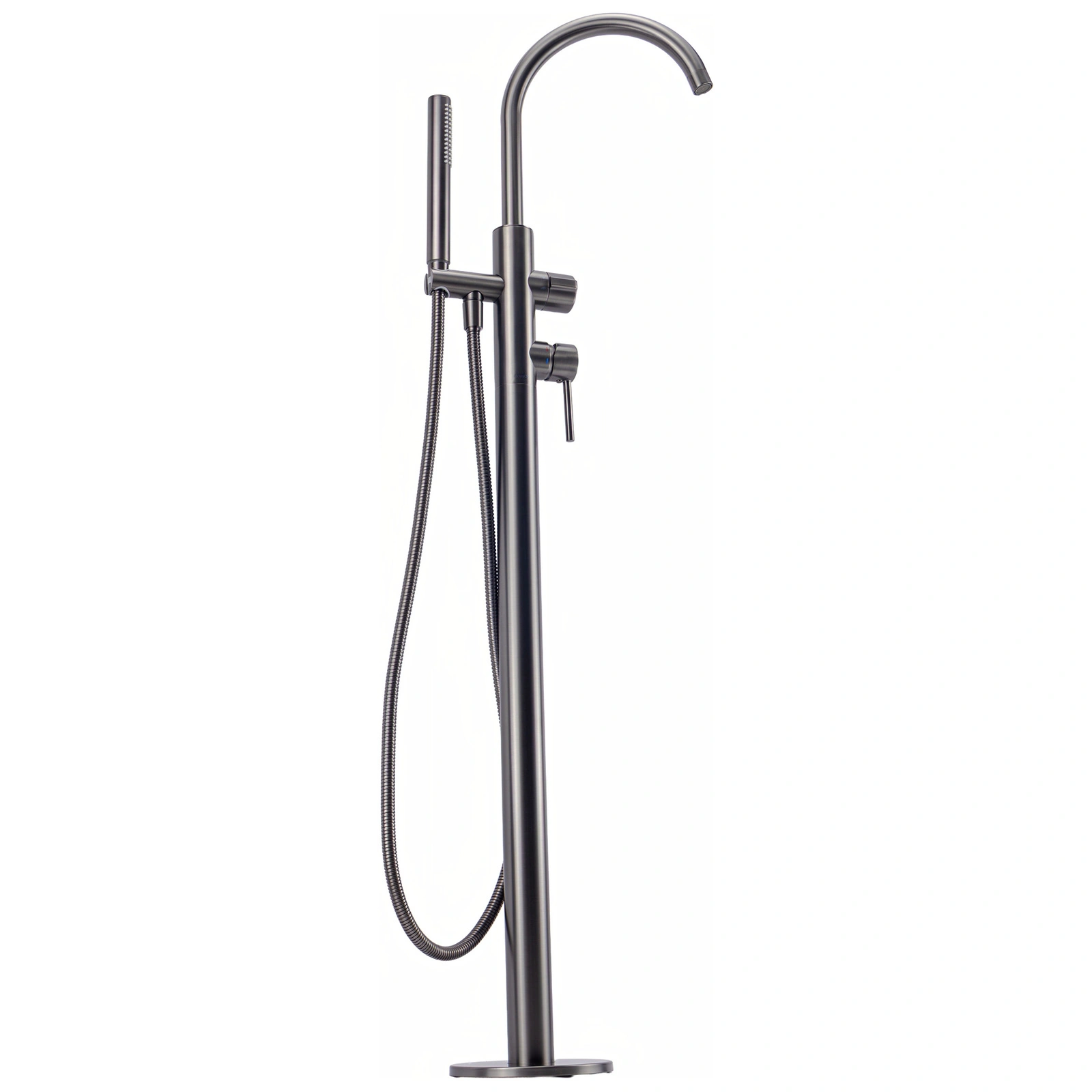 Bateria wannowa wolnostojąca z zestawem natryskowym AVAPAX ULTIMATE, gun metal mat, kod ABUL221421 – widok produktowy