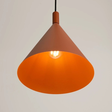 Lampa wisząca NOX 25 ochra czerwona
