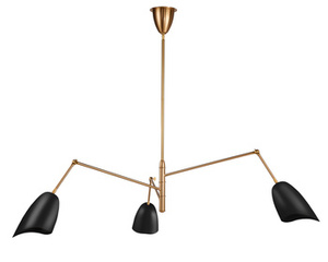 Lampa wisząca RAGNO czarna 150 cm