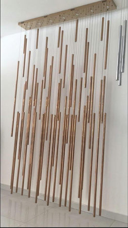 Lampa wisząca ORGANO 60 chromowana - LED, metal
