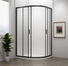 EASY BLACK kabina prysznicowa półokrągła 1200x900mm, L/R, szkło czyste