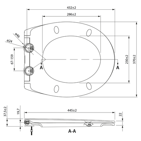 JOAN deska WC, SLIM, Soft Close, Easy Take, biały