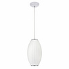 Lampa wisząca SILK BARREL biała 60 cm - nowoczesna i minimalistyczna