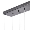 Lampa wisząca O-LINE L-4 LED czarny tytanowy połysk do jadalni