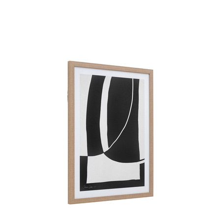 Abstract Noir et Blanc Framed Art